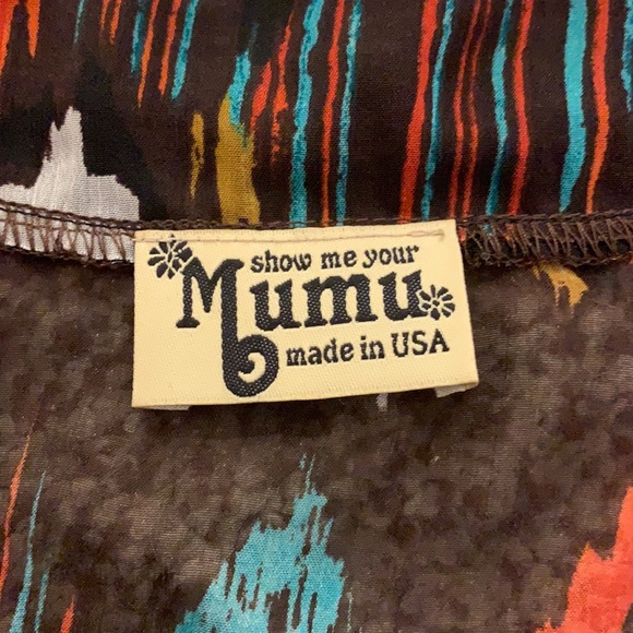 Show Me Your Mumu Brown Aztec Camisole Poncho - Picture 7 of 10